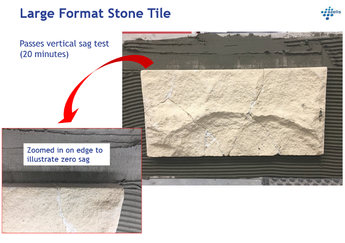 Large format Tile Adhesive - Improved by Azelis